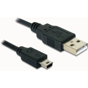 Delock kábel USB 2.0 A-samec > USB mini-B 5-pin samec, 0,7 metra