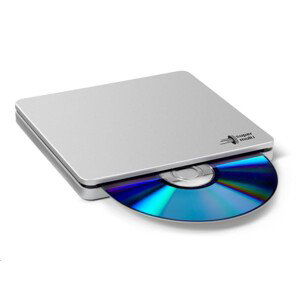 HITACHI LG - externá mechanika DVD-W/CD-RW/DVD±R/±RW/RAM/M-DISC GP70NS50, Blade Ultra Slim, Silver, box+SW