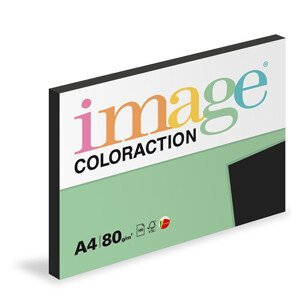 SPARE PRINT Papier pre výtvarné potrebyImage Coloraction A4/80g, Black - Sýta čierna, 100 listov