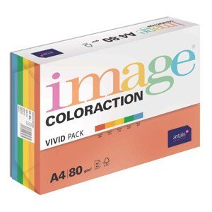 SPARE PRINT Kancelársky papier Image Coloraction A4/80g, Mix intenzívny 5x20, mix - 100