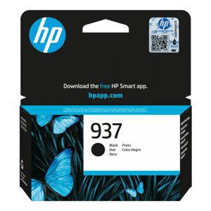 HP 4S6W5NE - originálna cartridge HP 937, čierna, 1250 strán