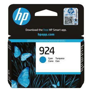 HP 4K0U3NE - originálna cartridge HP 924, azúrová, 400 strán