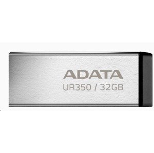 ADATA Flash Disk 128GB UR350, USB 3.2 Dash Drive, kov čierna