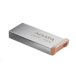 ADATA Flash Disk 128GB UR350, USB 3.2 Dash Drive, kov hnedá