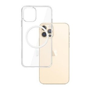 3mk ochranný kryt MagCase pre Apple iPhone 12/12 Pro, číra