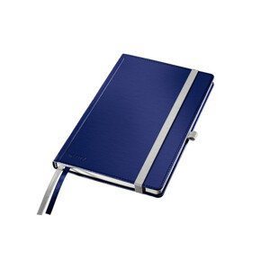 LEITZ Zápisník STYLE A5, tvrdé dosky, štvorčekový, titánovo modrá