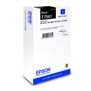 EPSON T7561 (C13T75614N) - originálna cartridge, čierna, 2500 strán
