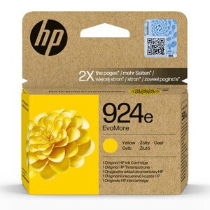 HP 4K0U9NE - originálna cartridge HP 924e, žltá, 800 strán