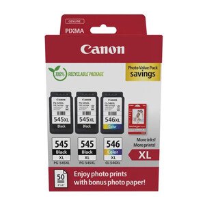 CANON PG-545-XL - originálna cartridge, čierna + farebná