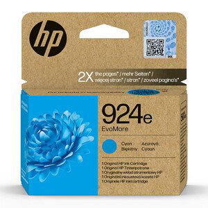 HP 4K0U7NE - originálna cartridge HP 924e, azúrová, 800 strán