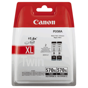 CANON PGI-570-XL BK - originálna cartridge, čierna, 500 strán