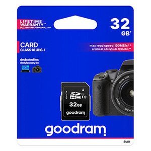 Goodram pamäťová karta Secure Digital Card, 32 GB, SDHC, S1A0-0320R12, UHS-I U1 (Class 10)
