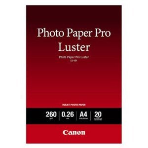Canon Photo Paper Pro Luster, LU-101, foto papier, lesklý, 6211B006, biely, A4, 260 g/m2, 20 ks, inkoustový
