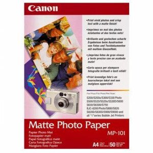 Canon Matte Photo Paper, MP-101 A4, foto papier, matný, 7981A005, biely, A4, 170 g/m2, 50 ks, inkoustový