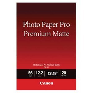 Canon Photo paper premium matte, PM-101, foto papier, matný, 8657B007, biely, A3+, 13x19", 210 g/m2, 20 ks, inkoustový