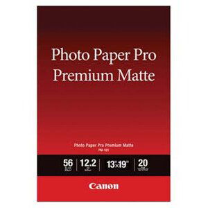 Canon Photo paper premium matte, PM-101, foto papier, matný, 8657B007, biely, A3+, 13x19", 210 g/m2, 20 ks, inkoustový