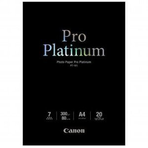 Canon Photo Paper Pro Platinum, PT-101 A4, fotopapier, lesklý, 2768B016, biely, A4, 300 g/m2, 20 ks, inkoustový
