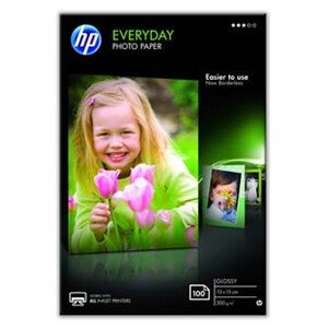 HP Everyday Photo Paper, Glossy, CR757A, fotopapier, lesklý, biely, 10x15cm, 4x6", 200 g/m2, 100 ks, inkoustový