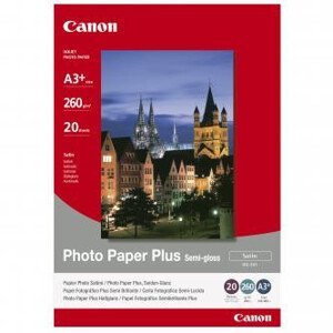 Canon Photo Paper Plus Semi-Glossy, SG-201 A3+, foto papier, pololesklý, saténový typ 1686B032, biely, A3+, 13x19", 260 g/m2, 20 k