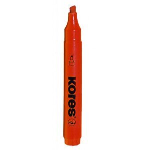 Zvýrazňovač Kores oranžový hrubý klinový hrot 3-5mm