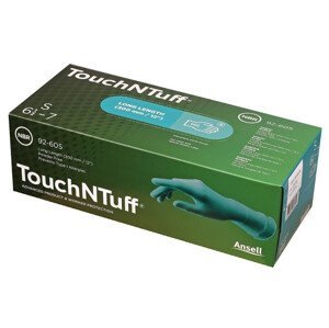 Rukavice Ansell Touch N Tuff 92-600 nepudrované vel.6,5-7 zelené 100ks