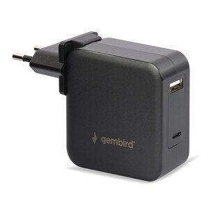 GEMBIRD Univerzálny adaptér NPA-PD60-01 pre notebook, Type-C PD, USB, 60W