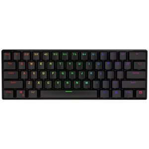 Endorfy herná klávesnica Thock Compact RD RGB /USB/ red sw. / bezdrôtová / mechanická / US layout / mini / čierna RGB