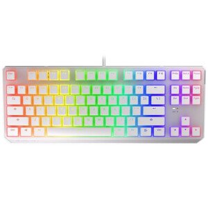 Endorfy herná klávesnica Thock TKL OWH Pudd.Khail BL RGB /USB/ blue sw. / drôtová / mechanická / US layout / biela RGB