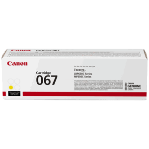 CANON 067 Y - originálny toner, žltý, 1250 strán