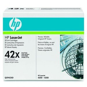 HP Q5942XD - originálny toner HP 42X, čierny, 2x20000 2ks