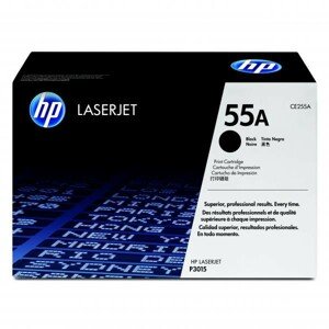 HP CE255A - originálny toner HP 55A, čierny, 6000 strán