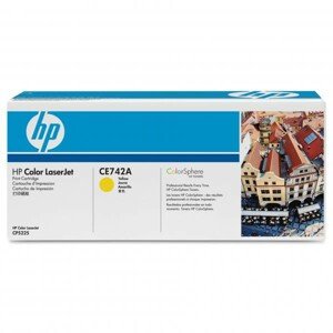 HP CE742A - originálny toner HP 307A, žltý, 7300 strán