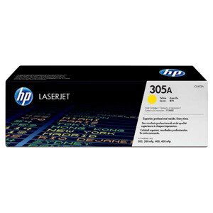 HP CE412A - originálny toner HP 305A, žltý, 2600 strán