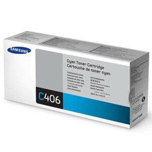 SAMSUNG CLT-C406S - originálny toner, azúrový, 1000 strán