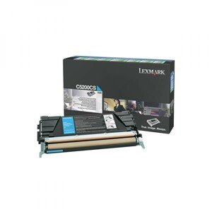 LEXMARK C5200CS - originálny toner, azúrový, 1500 strán