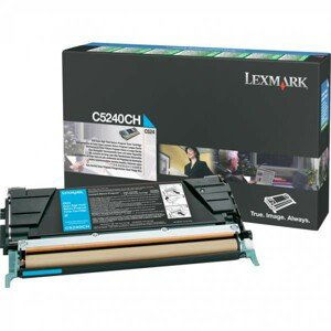 LEXMARK C5240CH - originálny toner, azúrový, 5000 strán