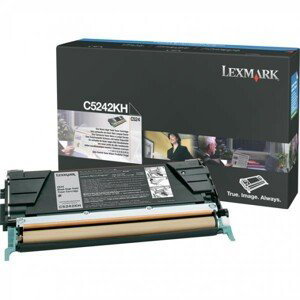 LEXMARK C5242KH - originálny toner, čierny, 8000 strán