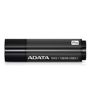 ADATA Flash Disk 128GB Superior S102 Pro, USB 3.1, hliník, sivá (R:100/W:50 MB/s)