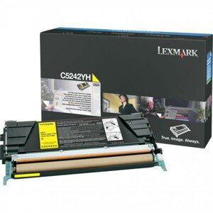 LEXMARK C5242YH - originálny toner, žltý, 5000 strán