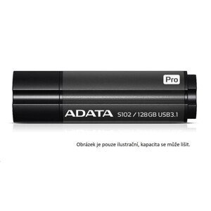 ADATA Flash Disk 256GB Superior S102 Pro, USB 3.1, hliník, sivá (R:200/W:120 MB/s)