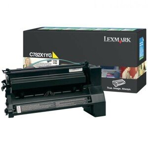 LEXMARK C782X1YG - originálny toner, žltý, 15000 strán