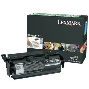 LEXMARK X651A11E - originálny toner, čierny, 7000 strán