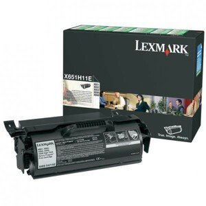 LEXMARK X651H11E - originálny toner, čierny, 25000 strán