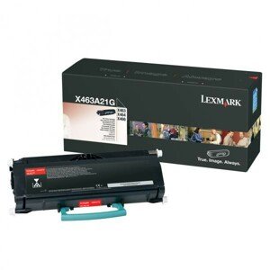 LEXMARK X463A21G - originálny toner, čierny, 3500 strán