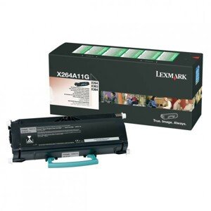 LEXMARK X264 (X264A11G) - originálny toner, čierny, 3500 strán