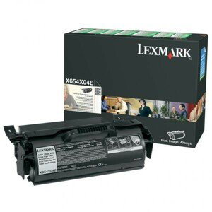 LEXMARK X654X04E - originálny toner, čierny, 36000 strán