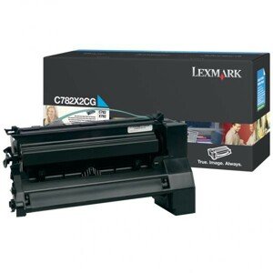 LEXMARK C782X2CG - originálny toner, azúrový, 15000 strán