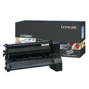 LEXMARK C7702KH - originálny toner, čierny, 10000 strán