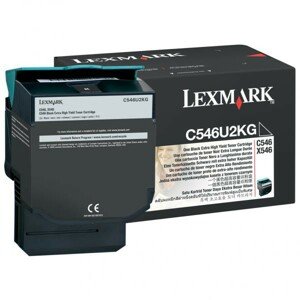 LEXMARK C546U2KG - originálny toner, čierny, 8000 strán