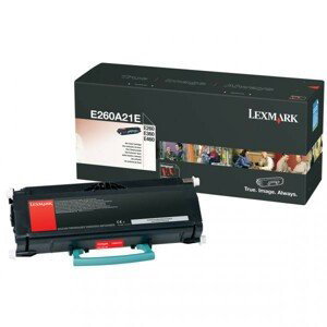 LEXMARK E260A21E - originálny toner, čierny, 3500 strán